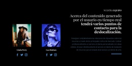 Nuestro Equipo En Social - Drag And Drop HTML Builder