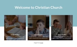 Free CSS Layout For Globally-Connected Church