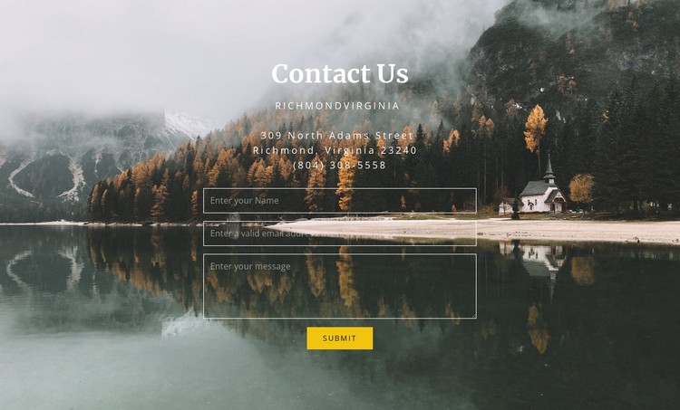 Guest house contacts CSS Template