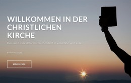 Willkommen In Der Christlichen Kirche - HTML-Seitenvorlage