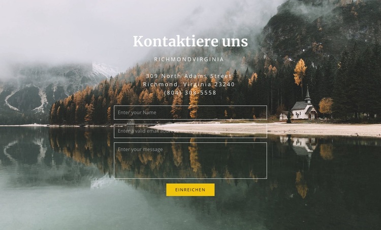 Gästehauskontakte Website Builder-Vorlagen