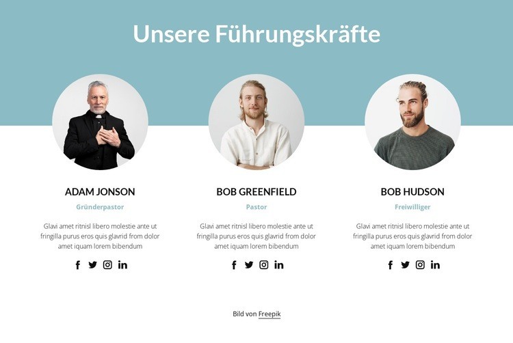 Kirchenführer Landing Page