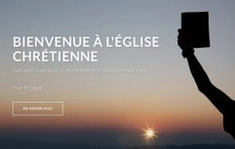 Bienvenue À L'Église Chrétienne - Page De Destination À Conversion Élevée