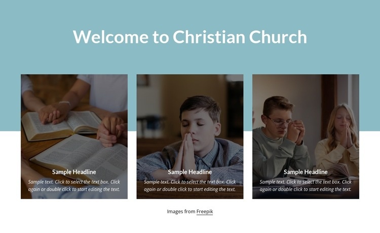 Globally-connected church Homepage Design