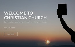 Welcome To Christian Church - Online HTML Page Builder