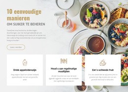 Beperk Het Verlangen Naar Suiker En Koolhydraten - HTML Website Maker