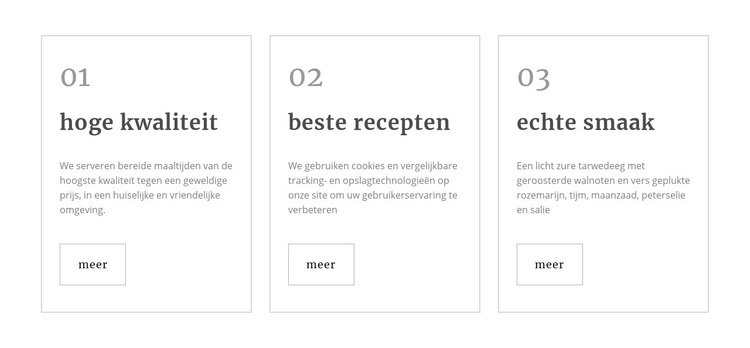 Gezonde restaurantmaaltijden Html Website Builder