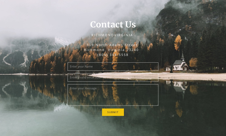 Guest house contacts One Page Template