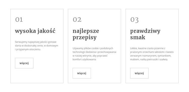 Zdrowe posiłki w restauracji Szablon HTML