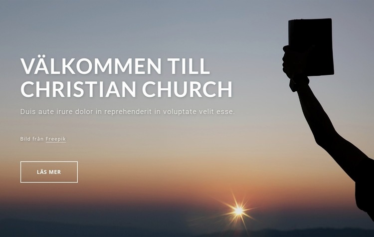 Välkommen till kristna kyrkan CSS -mall