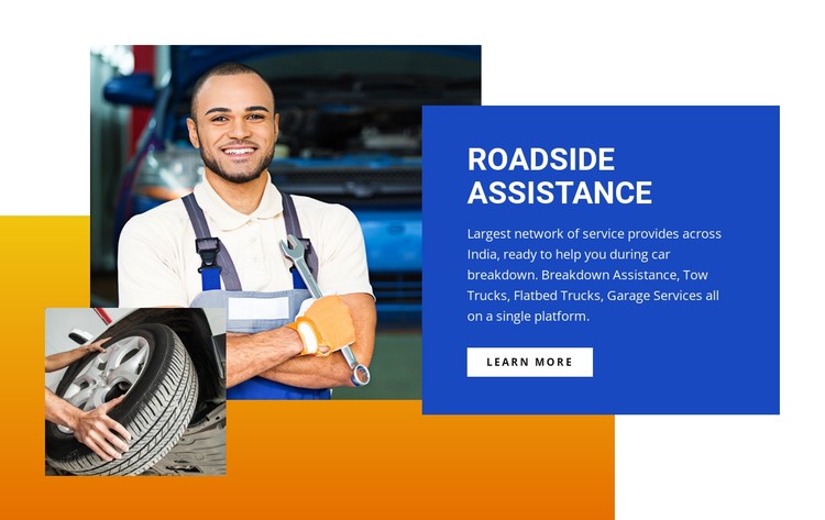 Roadside assistance center CSS Template
