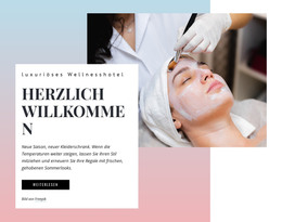 Luxus-Spa - Kostenlose Website-Vorlage