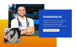 Pannenhilfezentrum - HTML-Landingpage