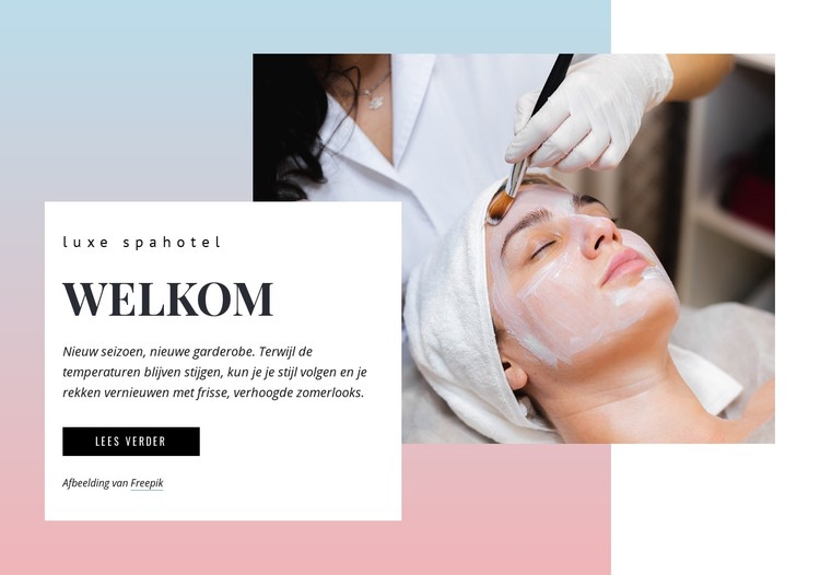 Luxe spa CSS-sjabloon