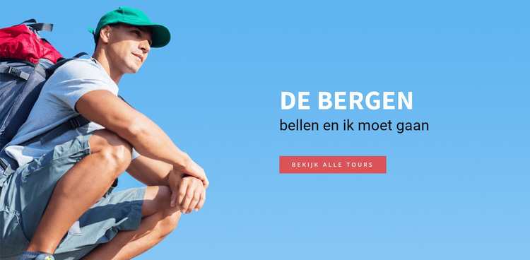 De bergen reisgids HTML-sjabloon