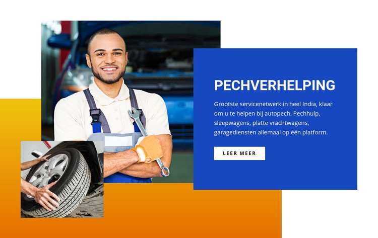 Pechhulp centrum Website ontwerp