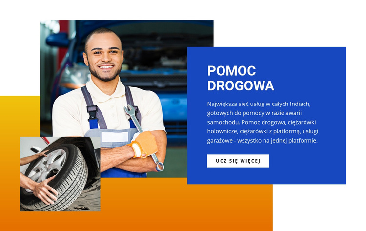 Centrum pomocy drogowej Motyw WordPress