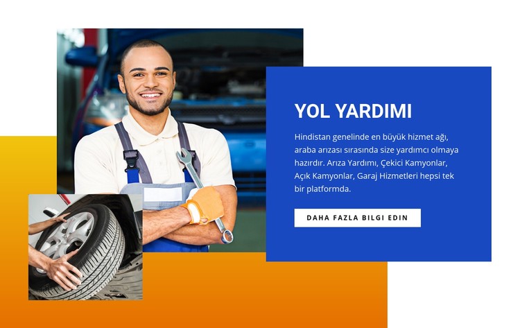 Yol yardım merkezi CSS Şablonu