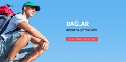 Dağlar Seyahat Rehberi Için HTML5 Teması