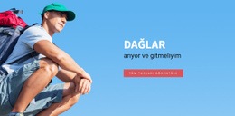 Dağlar Seyahat Rehberi - Ücretsiz Web Sitesi Tasarımı