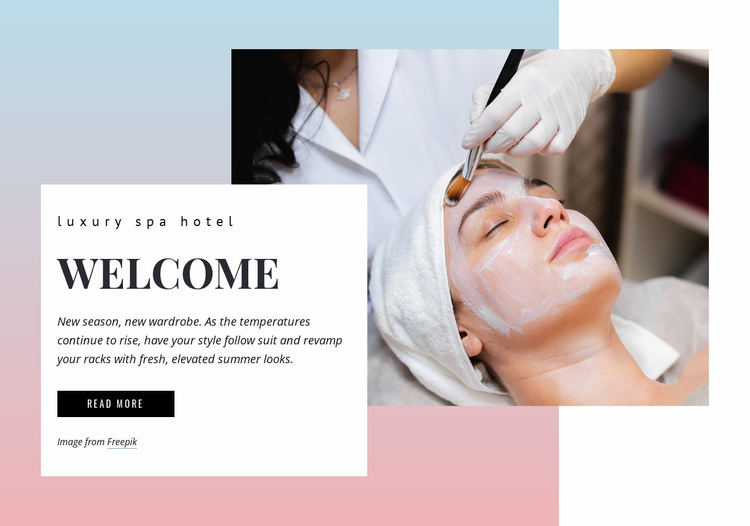 Luxury spa Website Design
