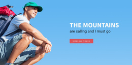 The Mountains Travel Guide - Custom Landing Page