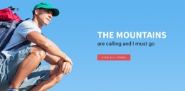 The Mountains Travel Guide Responsive Site