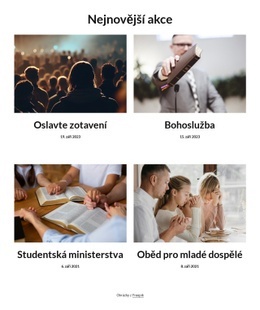 Bezplatná Online Šablona Pro Nejnovější Zprávy A Události