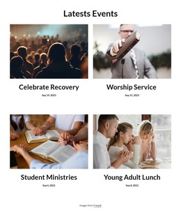 Ministry HTML Templates