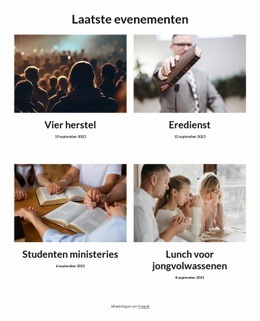 Laatste Nieuws En Evenementen - Eenvoudige HTML5-Sjabloon