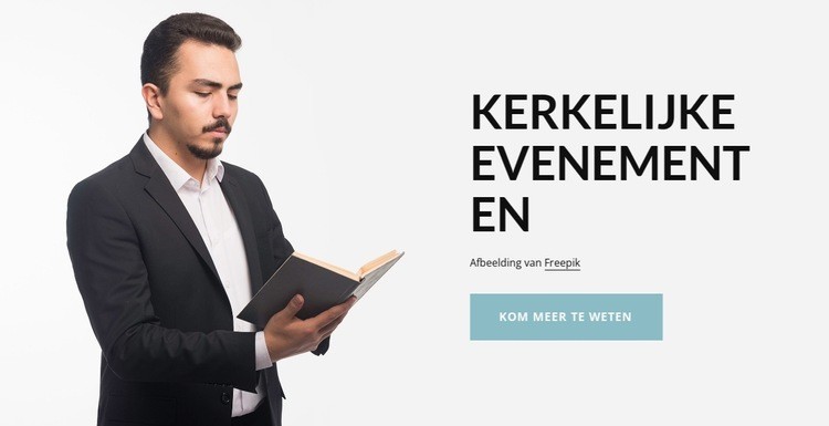 Onze gebedsactiviteiten Website mockup