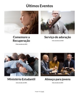 Página De Destino Mais Criativa Para Últimas Notícias E Eventos