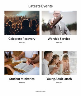 Website Mockup Tool For Latests News And Events