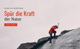 Die Kraft Der Natur HTML-CSS-Websitevorlage