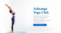 Ashtanga Vinyasa Yoga Eine Seitenvorlage