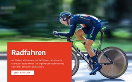 Radfahren Zum Spaß - HTML-Webseitenvorlage