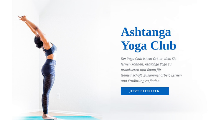 Ashtanga Vinyasa Yoga HTML-Vorlage