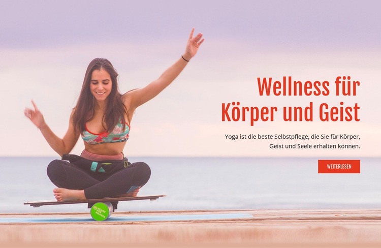 Geist und Körper Wellness HTML Website Builder