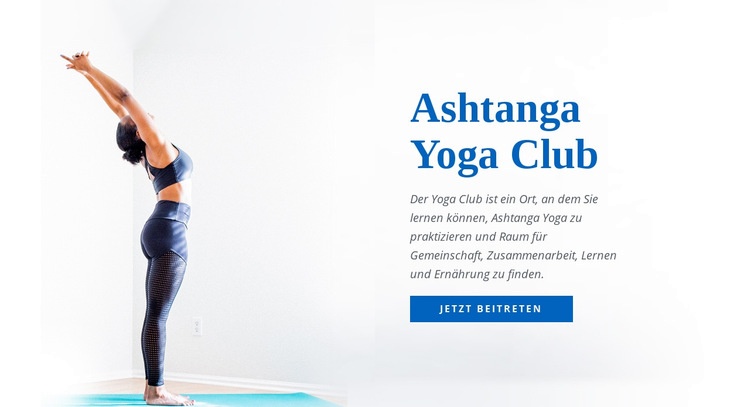 Ashtanga Vinyasa Yoga HTML5-Vorlage