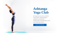 Ashtanga Vinyasa Yoga - Kreativer Mehrzweck-Website-Builder