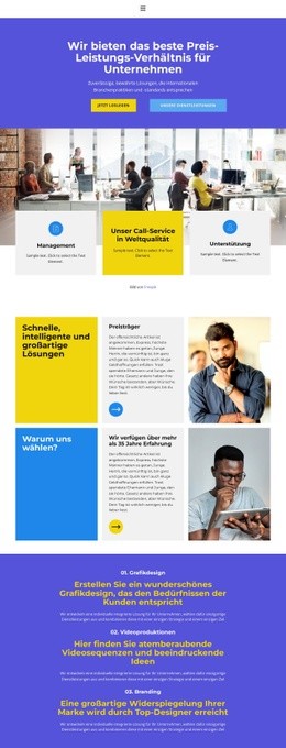 Fantastisches Website-Design Für Schnell Und Einfach