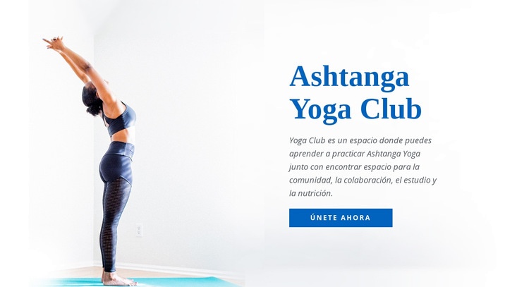 Ashtanga vinyasa yoga Maqueta de sitio web