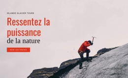 Superbe Conception De Site Web Pour Le Pouvoir De La Nature