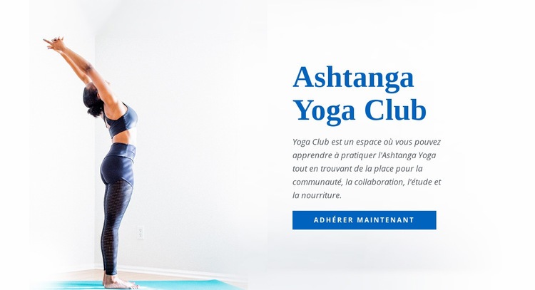 Yoga Ashtanga Vinyasa Conception de site Web