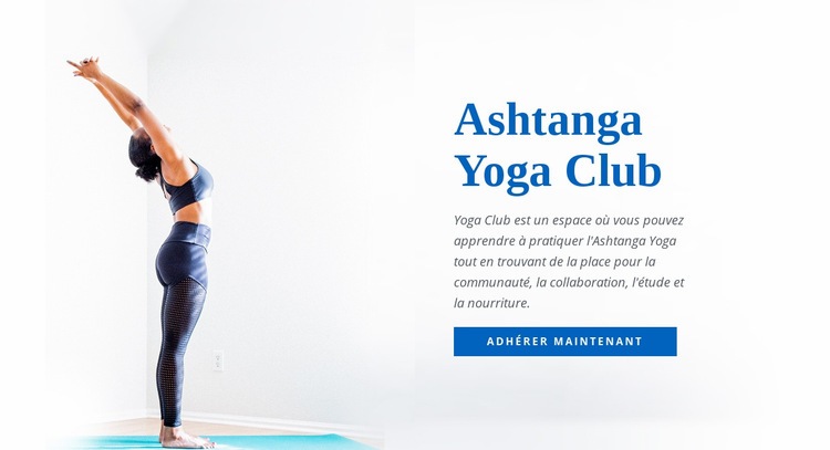 Yoga Ashtanga Vinyasa Maquette de site Web