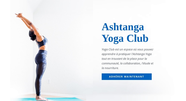 Yoga Ashtanga Vinyasa Modèle HTML5