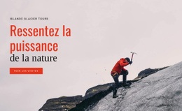 Meilleure Conception De Page De Destination Pour Le Pouvoir De La Nature