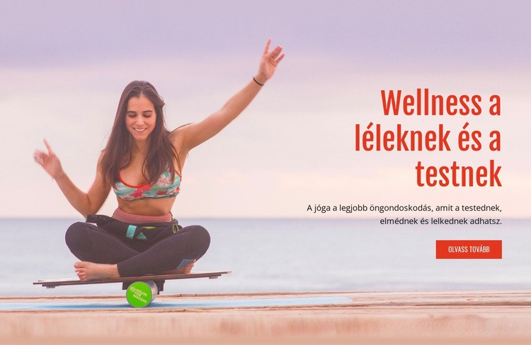 Test és lélek wellness CSS sablon