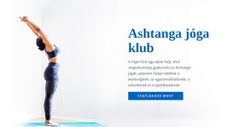 Ashtanga Vinyasa Jóga - Ingyenes Webhelysablon