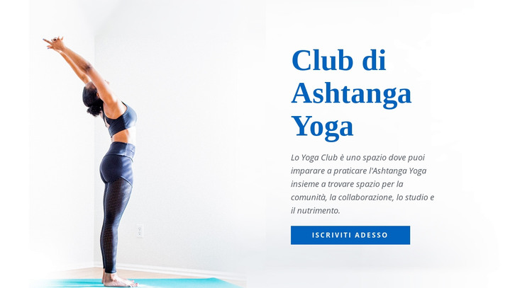 Ashtanga Vinyasa Yoga Modello HTML